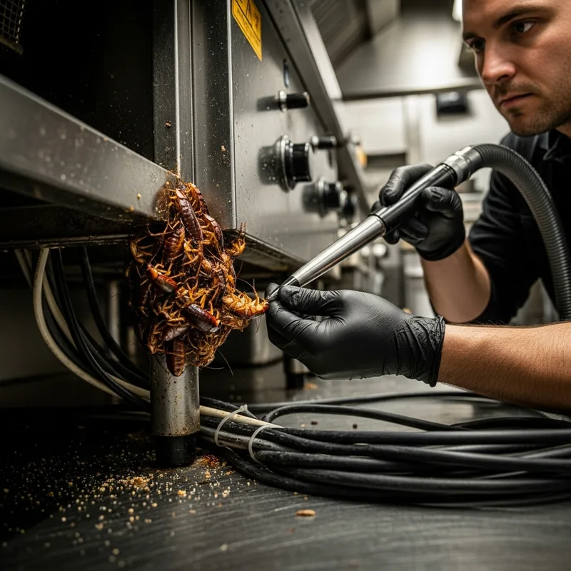 Traitement cafards en cuisine professionnelle