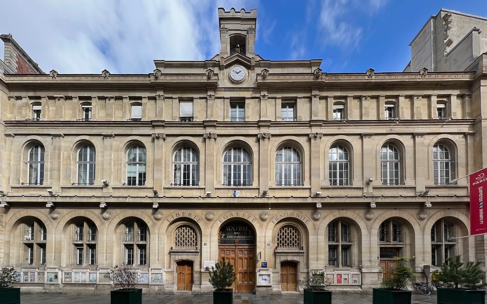 Mairie du 2e arrondissement de Paris (75002), arrondissement desservi par Allo Nuisible Express